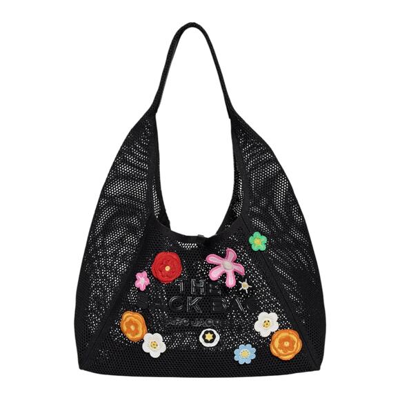 MARC JACOBS The Daisy Crochet Sack Bag in Black - Picture 1 of 12